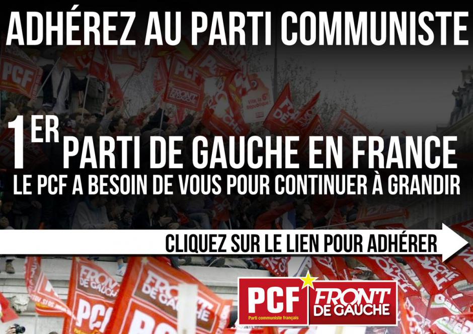J'adhère au Parti Communiste Français